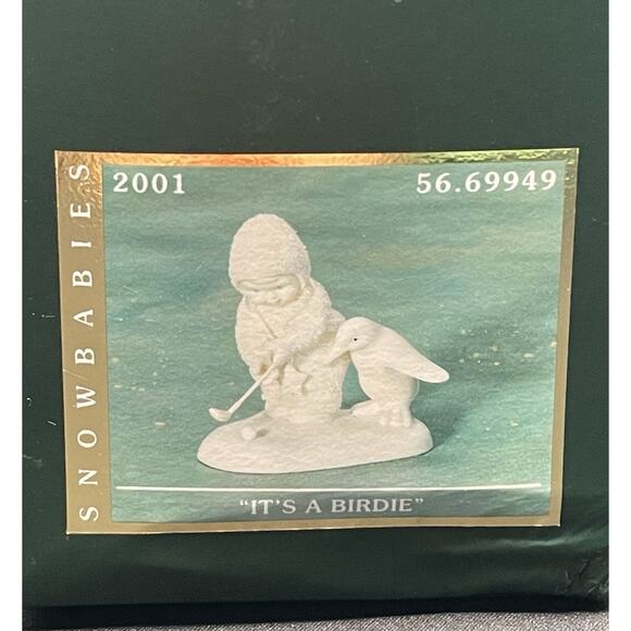 Vintage 2001 Dept 56 “It’s a Birdie” Comes in Original Box. Golf Christmas Gift! - Picture 8 of 8
